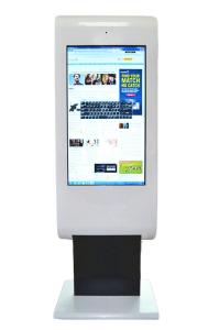 Quality White 43&quot; Floor Standing Touch Screen Kiosk 1920*1080 Resolution wholesale