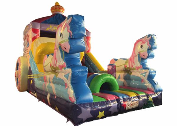 Inflatable pink The carriage princess standard slide disney pink inflatable