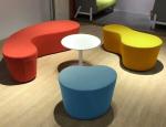 Public Area Sofa For Rest Area Fabric Couch