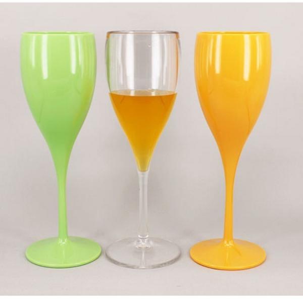 Reusable Dishwasher Safe Plastic Champagne Glasses Unbreakable Acrylic Champagne