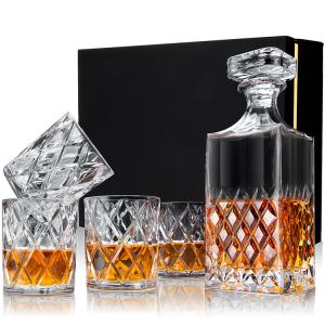 Quality Wholesale Fashion High Quality Lead-Free Crystal Luxury Whiskey Decanter Set wholesale