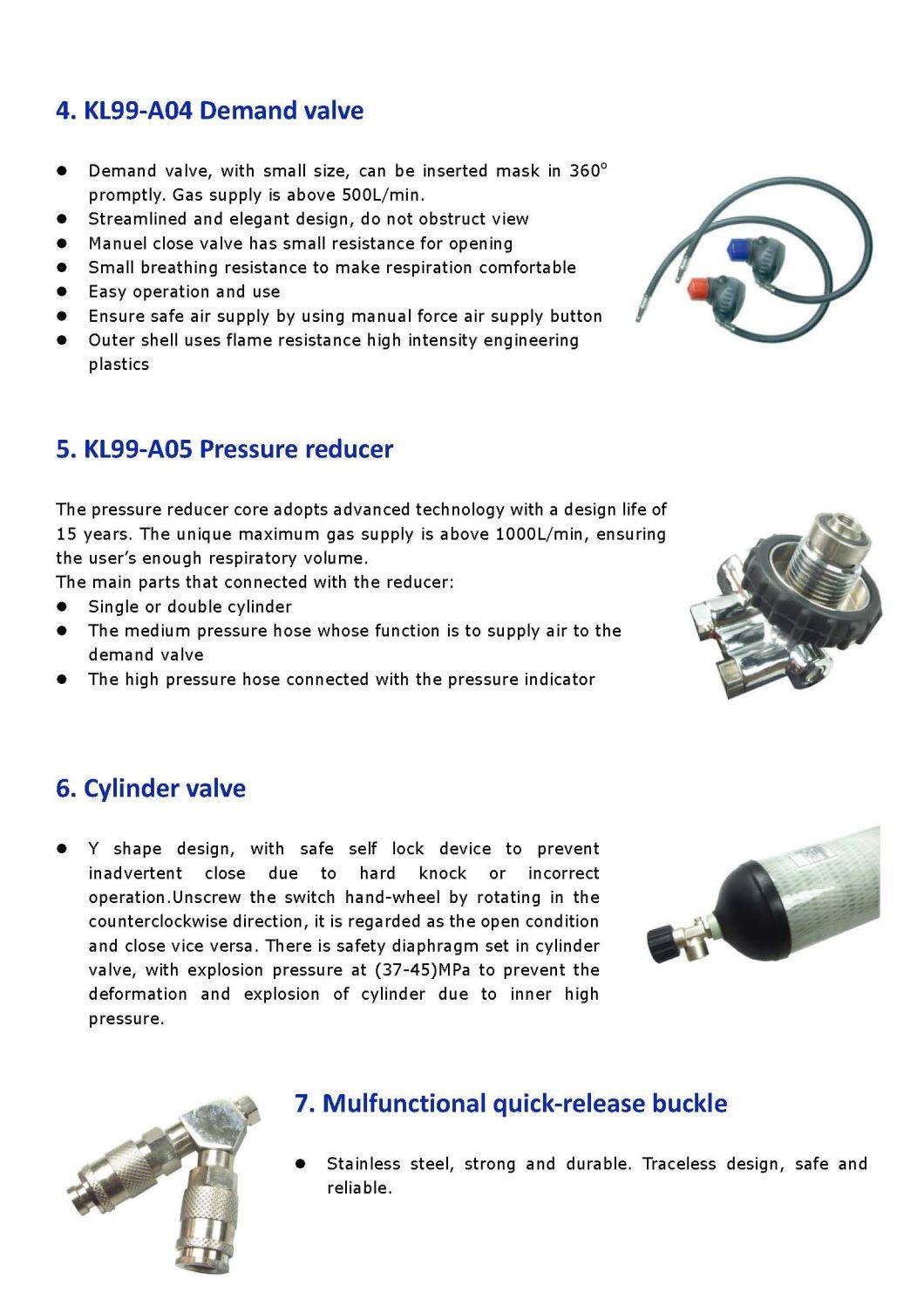 Factory Direct Sale 9L Scba Portable Breathing Apparatus for Rescue