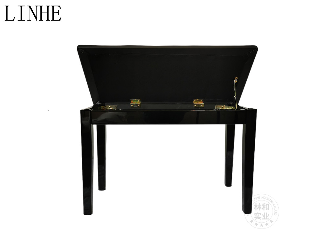 EASTONY Padded wooden Artist piano bench The net size and height of the single lifting stool with box can be adjusted