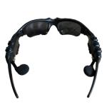 Black Outdoor Sport Bluetooth Sun Glasses with 187*85*75mm Dimensions