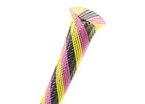Quality Snakeskin Cable PET Expandable Braided Sleeving Flame Resistant Shock Protection wholesale