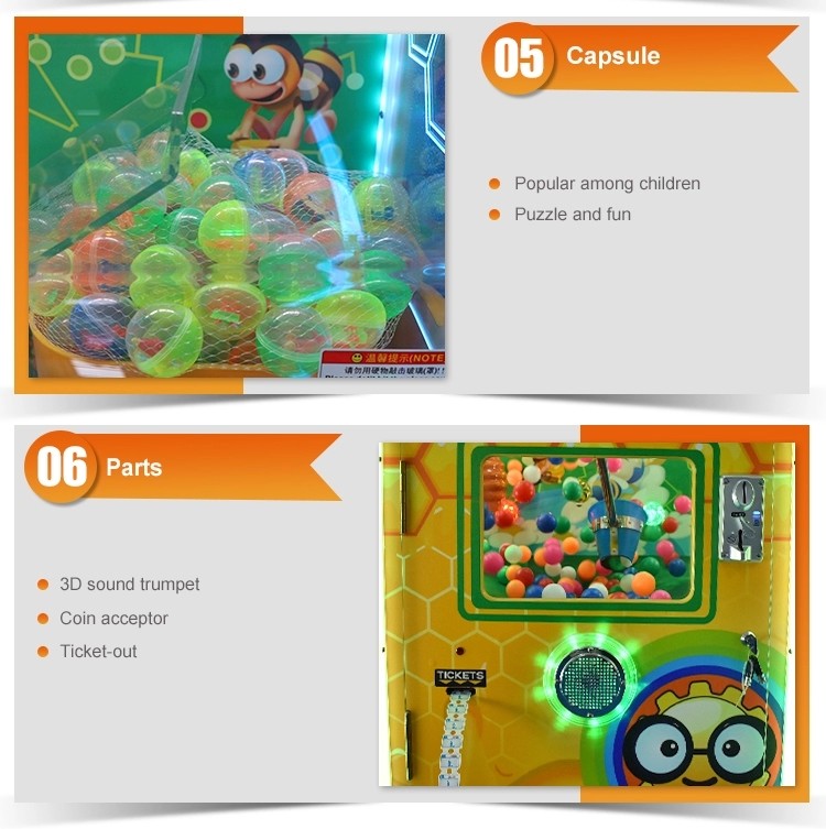 Honey Bee Ticket Redemption Arcade Machines With 12 Months Warranty