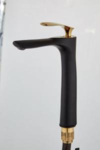 Quality Tall Body Black Powder Coat ODM Wash Hand Basin Taps wholesale