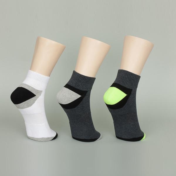 Elastane Black Athletic Ankle Socks With Anti - Foul / Sweat - Absorbent