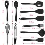 Stainless Steel Silicone Kitchen Utensils Resist Stains And Odor Easy To
