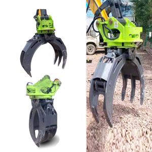 Quality Manufacture OEM ODM Excavator Hydraulic Log Grapple for CAT320 PC200 , Custom Excavator grab wholesale