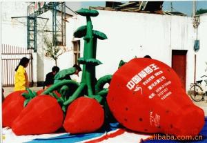 Quality Christmas Decorations Inflatable Lighting With Inflatable Strawberries wholesale
