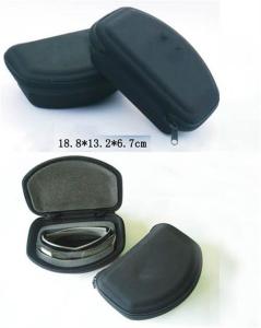 Quality 18.8cm 1680D Nylon Zip Up Glasses Case Skeletal EVA Zipper Sunglasses Box wholesale