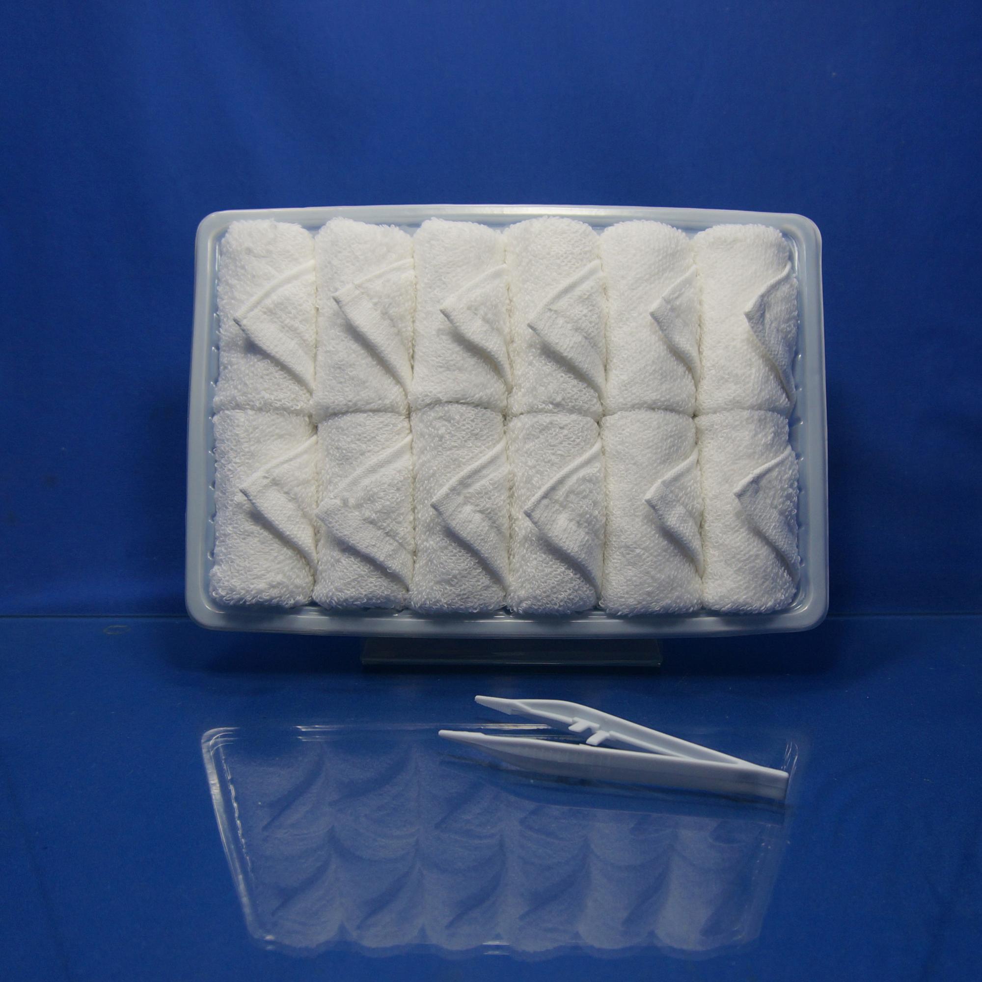 100% Cotton plain woven refresher airline towel