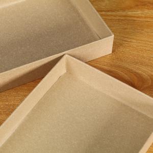Quality Brown 350gsm Kraft Paper Gift Boxes Food Safe Foldable wholesale