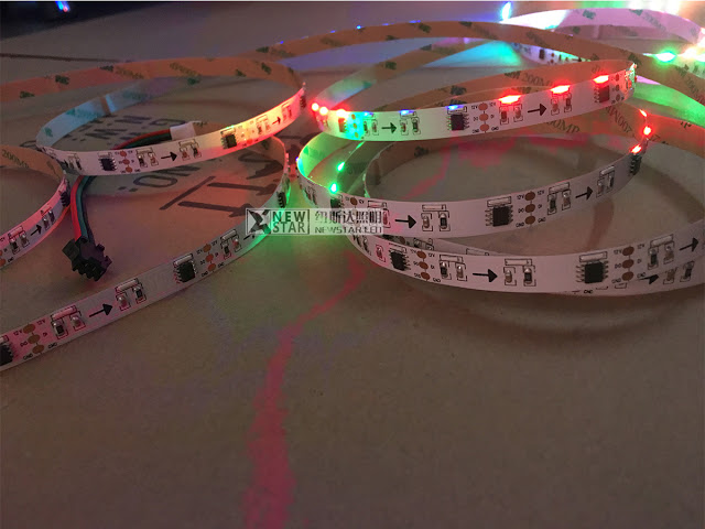 020 side view DC12V 60leds ws2811 020 rgb digital led strip programmable 335 emitting 020 strip