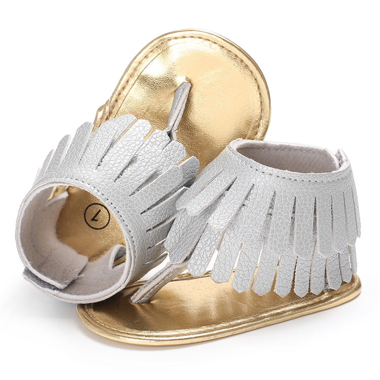 New fashion high quality infant Canvas Tassel First walker PU baby shoes for Boy and Girl