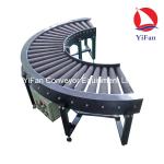 90 & 180 Degree Curve Powered Rubber Roller Conveyor