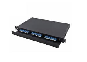Quality Draw Type Fiber Optic Patch Panel 36 Ports 19 Feets 1U For Cable Management wholesale