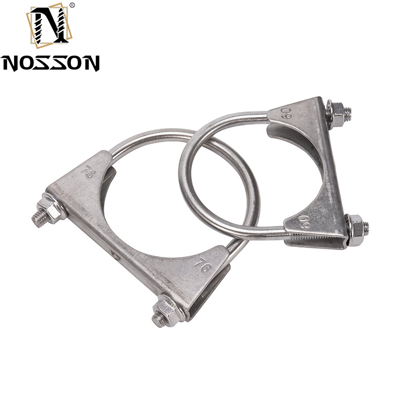 INCH Measurement System Standard 3.0" Stainless Steel Exhaust Clamp U Bolt Pipe Clamps Nonstandard