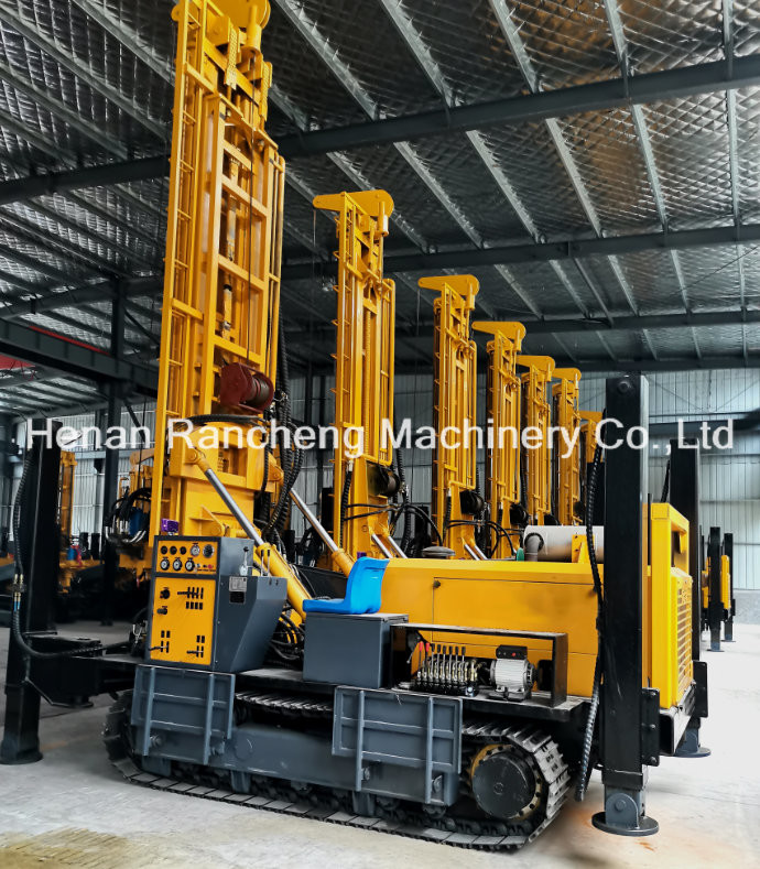 RCF500C Crawler Mounted Hydraulic Water Well Drill Rig 500m Hydraulic Portable Drilling Machine