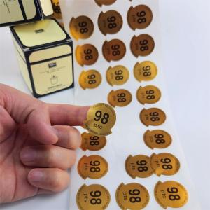 Quality OEM Custom Waterproof Candle Warning Stickers Simple Candle Labels wholesale