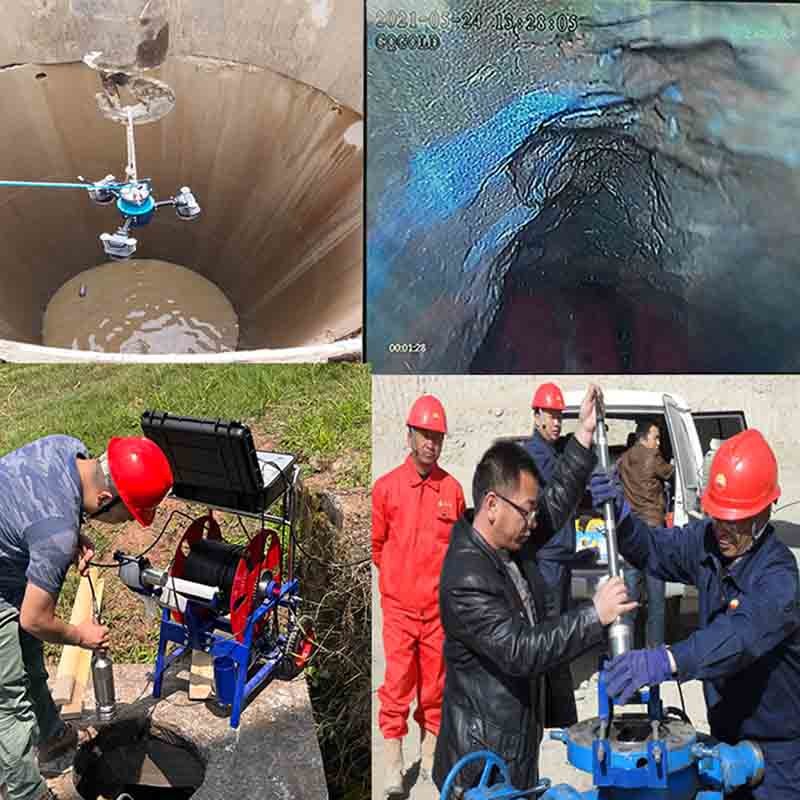 360 Degree Rotating Borehole Inspection Camera 500M Deep Well For Water Finder