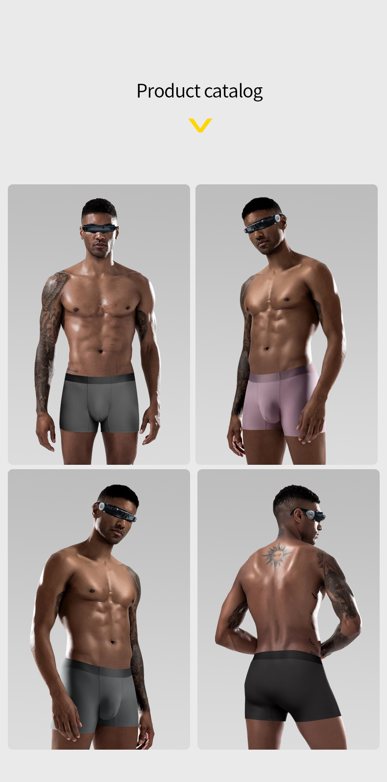 Modal Fabric Breathable Men'S Briefs Underwear Seamless Boxer Briefs For Men