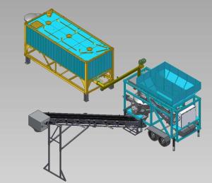 Quality Volumetric Portable Universal Concrete Batching Plant 30m³/H Fast Moving wholesale