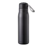 Black Double Wall Stainless Steel Water Bottles With Spout Lid BPA Free