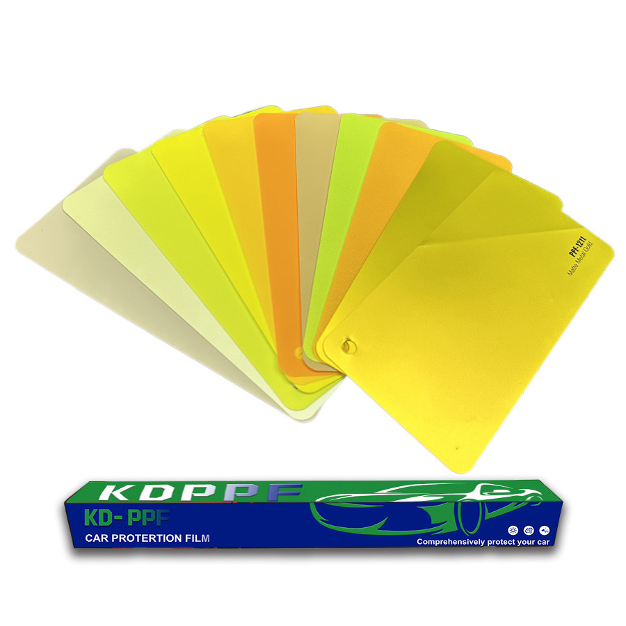 Yellow Series 8 Mil Anti Stain Car Film Sand Proof Color Change PPF