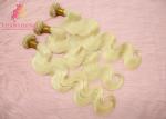 100% Virgin Hair 613# Blonde Body Wave Hair Extensions Colorable