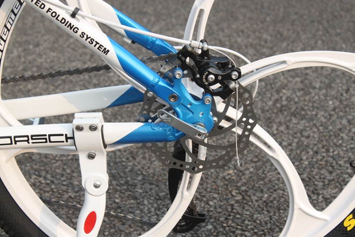 Fork Suspension 27 Speed Aluminum Folding Mountain Bike 26 Inch