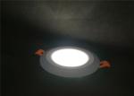 Cambered 6w+3w Coloured LED Downlights Blue Edge Lit Recessed Round Panel Light