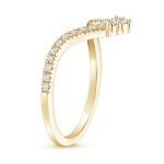 Exquisite Ring Features Shimmering Pavé Diamonds With 9K Gold For Women