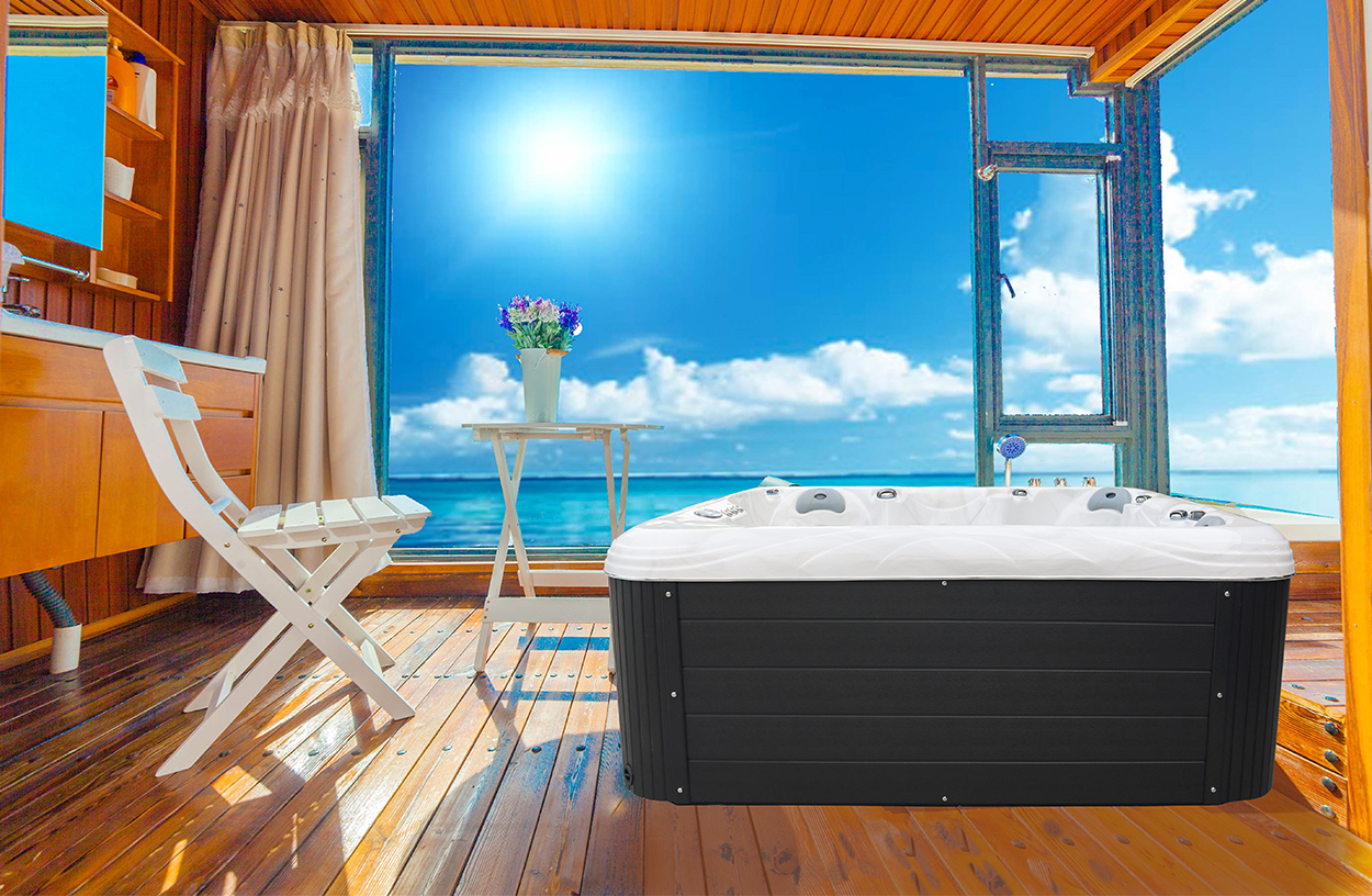 Villa 5 Person Hot Tub Whirlpool Massage For Jacuzzi Outdoor Spa Hot Tub