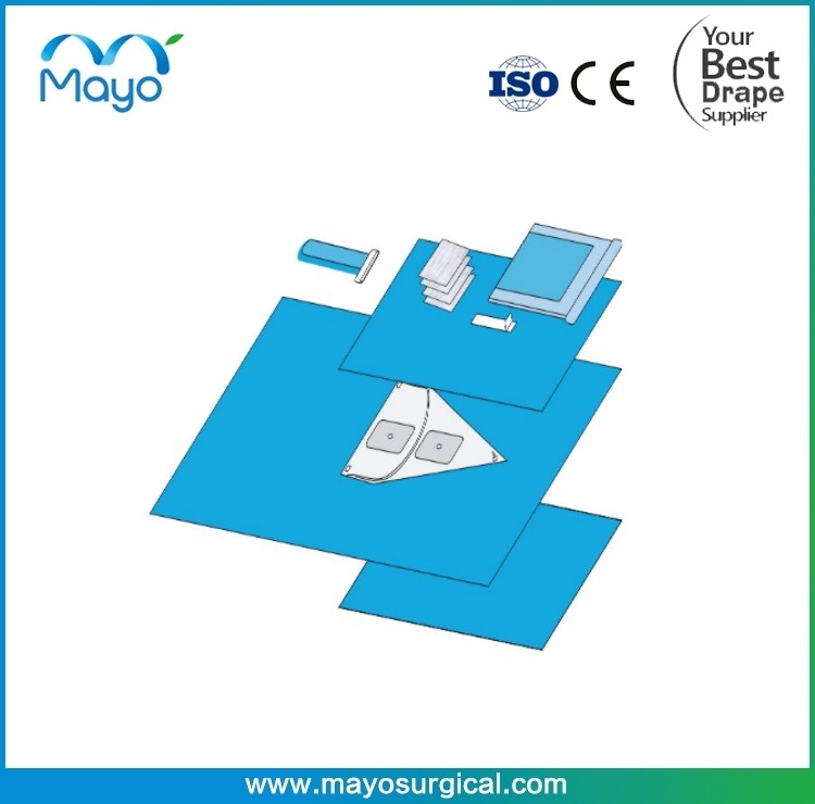 Surgical Knee Arthroscopy Drape Pack With Customized Component
