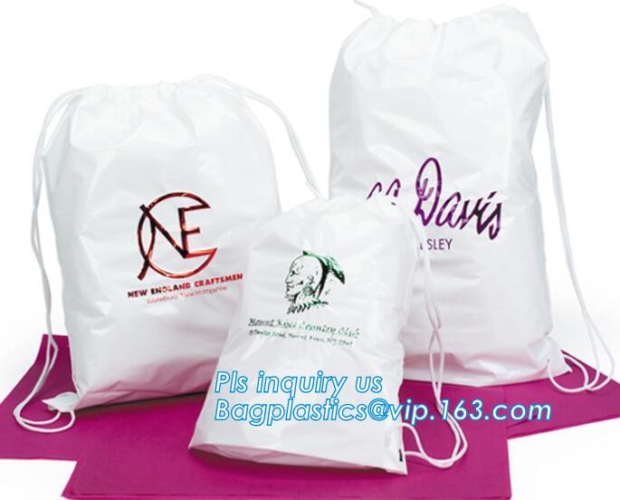 Biodegradable Waterproof Travel Drawstring Bag Shoe Laundry Underwear Makeup Storage Pouch Backpack Laundry Bag bagease