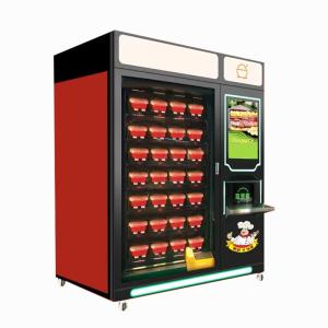 China Touch Screen Vending Machine With Microwave Oven For Lunch Box Meal Hot Food Vending Machine on sale