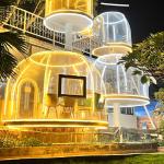 Outdoor Camping Geodesic Dome Tent Aluminium PC Dome House