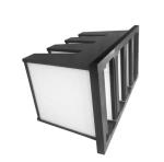 High Efficiency W V-Shaped Fiberglass Air Purifier Hepa Compact air Filter