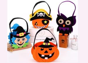 Quality Tearproof Halloween Treat Bags , Diy Halloween Candy Bags Safe Material wholesale