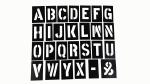 Chemical Resistant And Flexible PVC Stencils For Public 90 Letters 30 Numbers 3