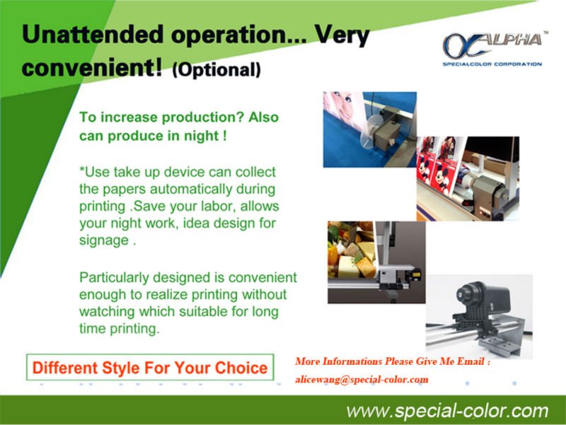 Automatic Media Take-Up System For Roland/Mimaki/Mutoh Printer