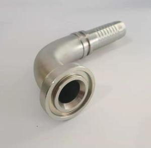 Quality Galvanized Sheet 3000 Psi Hydraulic Flange One Piece Fitting 90 Degree Elbow Hose Fittings wholesale