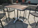 Cross Table base Aluminum Table leg Outdoor Furniture Leisure Table chair