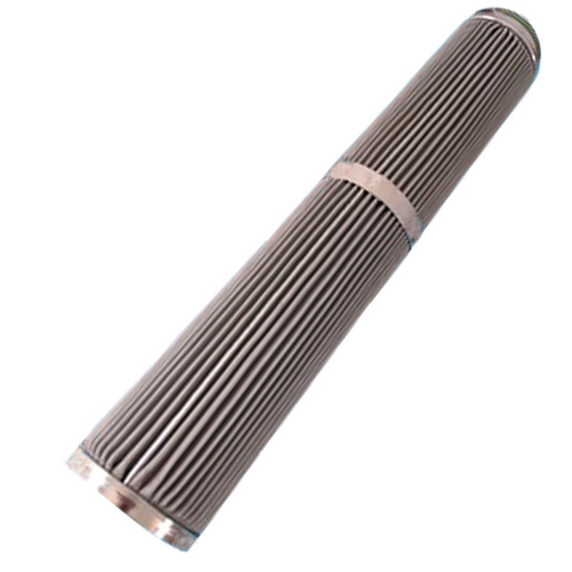 High Filtration Reusable Sliver 1.7mm thick Pleated Stainless Steel Filter Cartridge