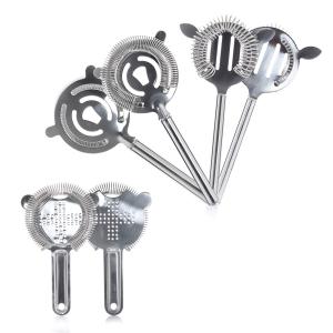 Quality Factory Custom Cocktail wine filter professional metal stainless steel strainer hot sale drink mesh strainer wholesale