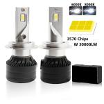 car led headlight fog lights H7 3570 50W car headlight bulb daytime running