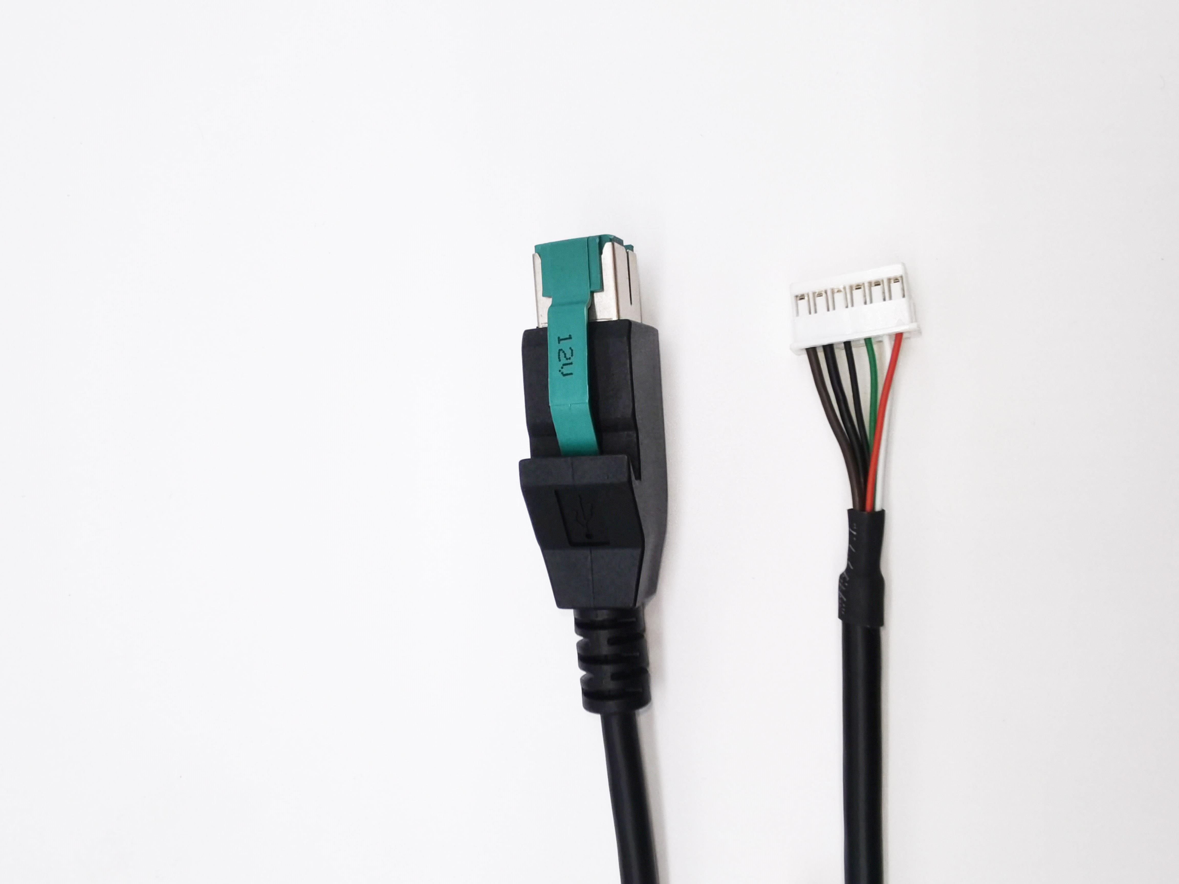 POS Equipment Printer 12V 24V Powered USB Male JST Connector