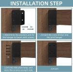 Carbon Steel Mounting Joist Hanger Brackets Black 16pcs For 2x4 Post To Wood